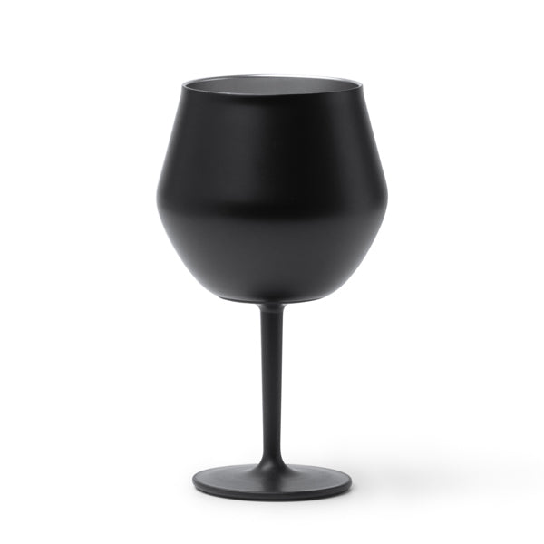 Stamina Frades stainless steel stemmed cup 380 ml in black, ready for laser engraving