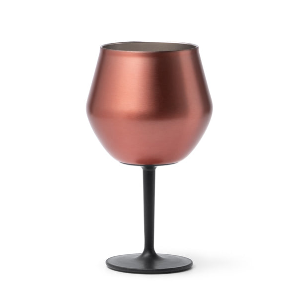 Stamina Frades stainless steel stemmed cup 380 ml in golden pink, ready for laser engraving