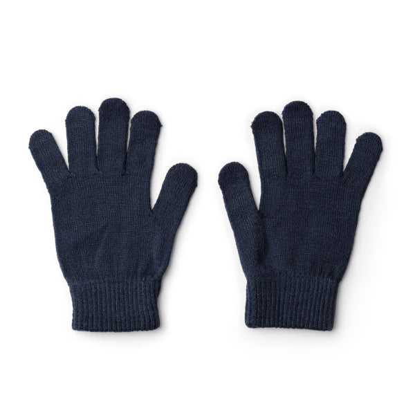 Stamina Windsor RPET touchscreen gloves in navy blue, ready for logo printing