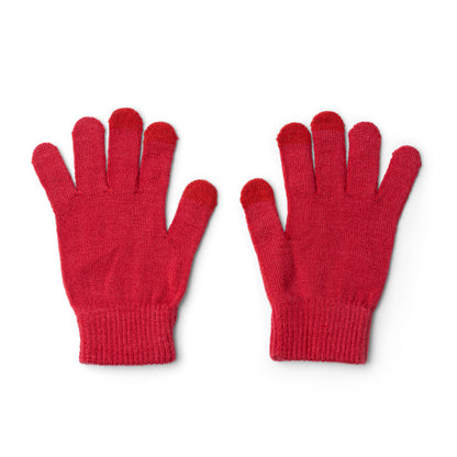 Stamina Windsor RPET touchscreen gloves in red, ready for logo printing
