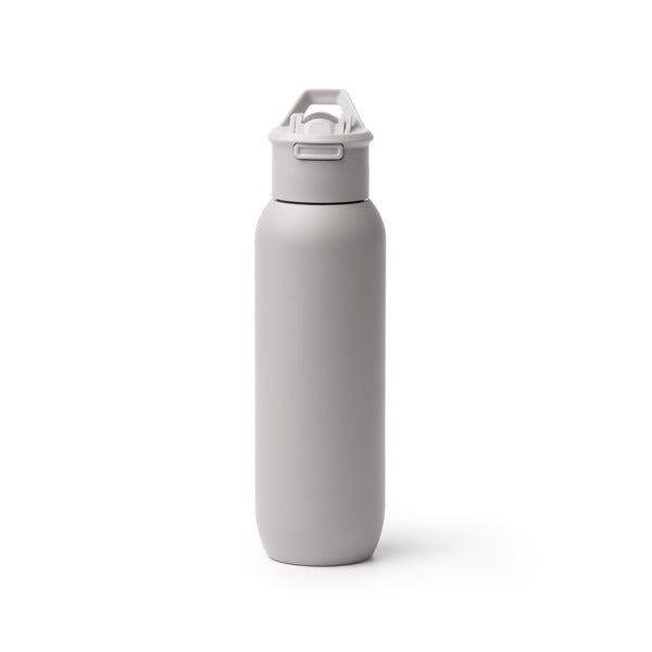 Stamina Bulgon recycled stainless steel vacuum flask in grey, ready for laser engraving