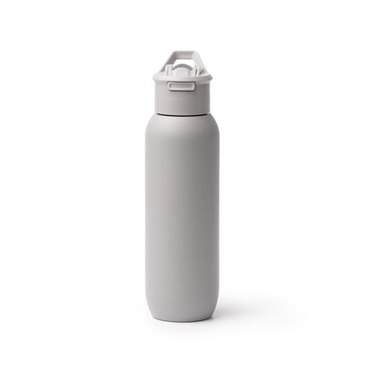 Stamina Bulgon recycled stainless steel vacuum flask in grey, ready for laser engraving
