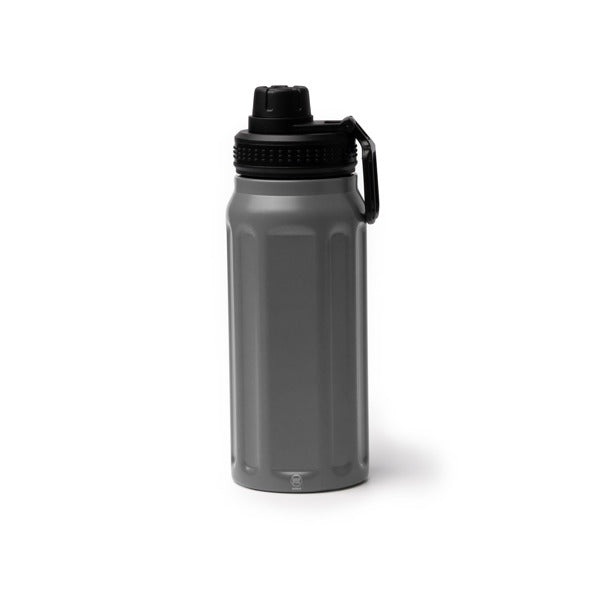 Stamina Noblek recycled stainless steel vacuum flask in grey, ready for laser engraving