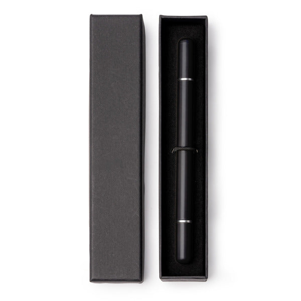 Stamina Talbot metal ball pen in black, ready for laser engraving