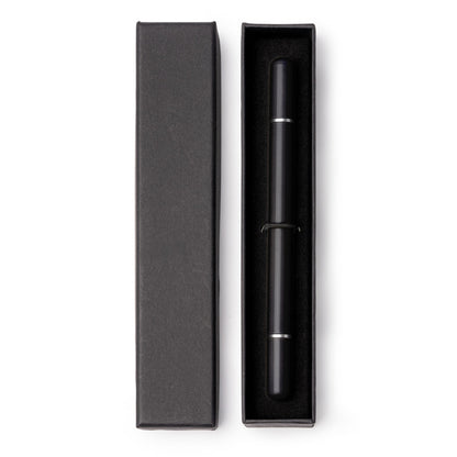 Stamina Talbot metal ball pen in black, ready for laser engraving