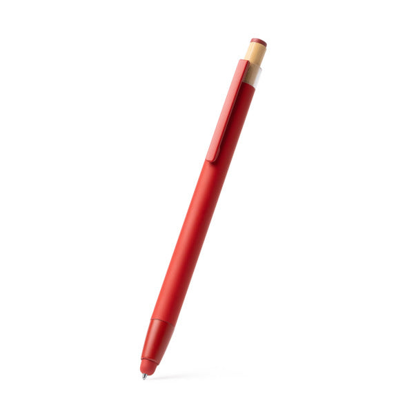 Stamina Kean recycled aluminium and bamboo ball pen, ready for logo printing