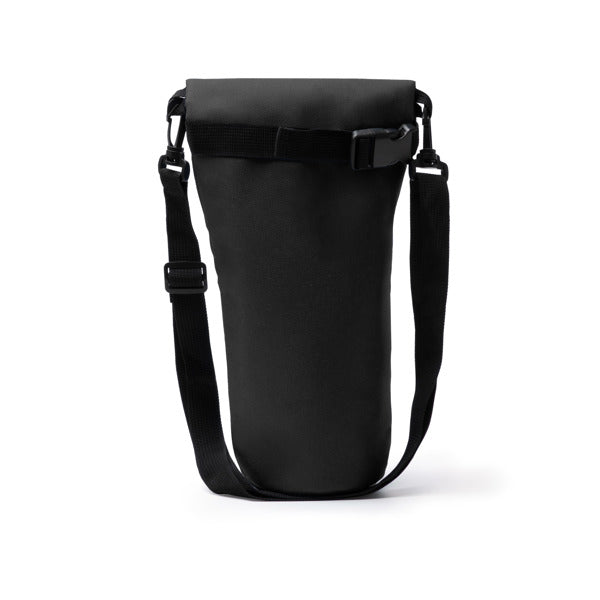 Stamina Gobi 600D RPET cooler bag in black, ready for logo printing