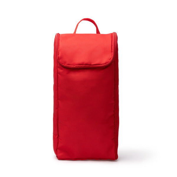 Stamina Diegox 600D RPET shoe bag in red, ready for logo printing