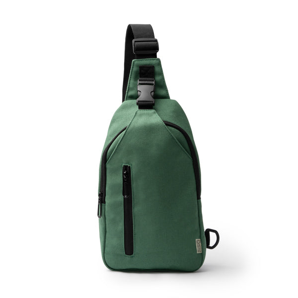 Stamina Valar recycled cotton backpack in fern green, ready for logo printing