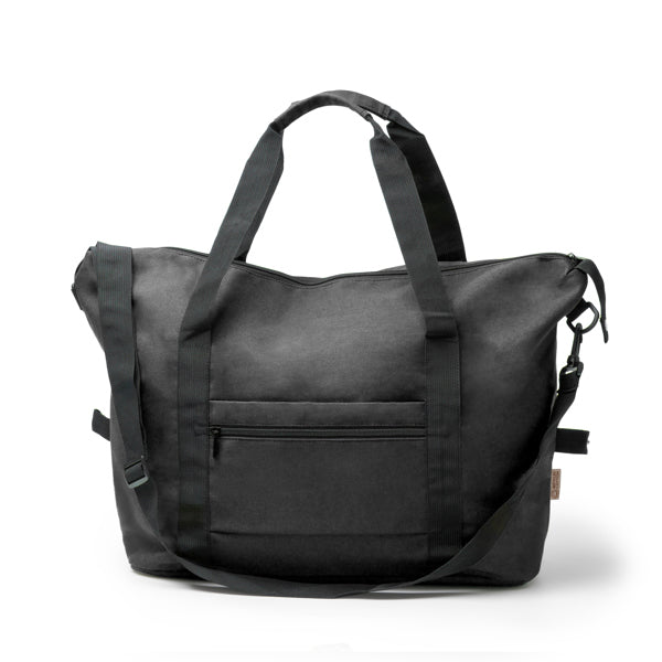 Stamina Pamuk recycled cotton tote bag in black, ready for logo printing