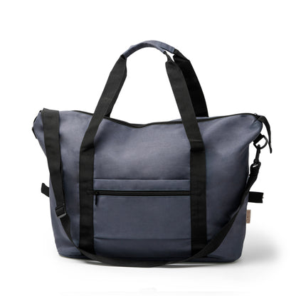 Stamina Pamuk recycled cotton tote bag in navy blue, ready for logo printing