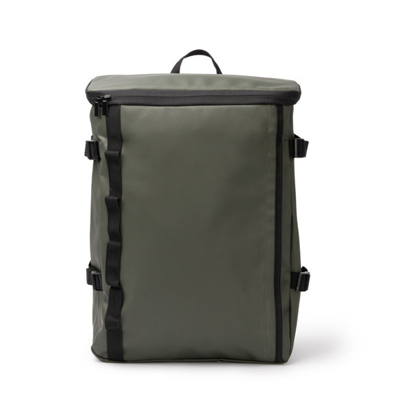 Stamina Virton PU backpack in dark green, ready for logo printing