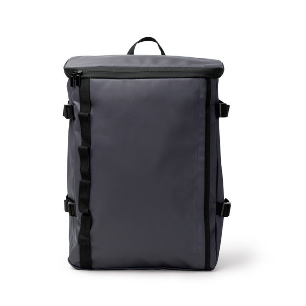 Stamina Virton PU backpack in navy blue, ready for logo printing