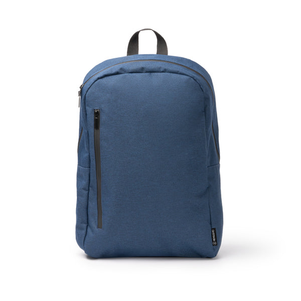 Stamina Sakman 300D RPET and PVC backpack in navy blue, ready for logo printing