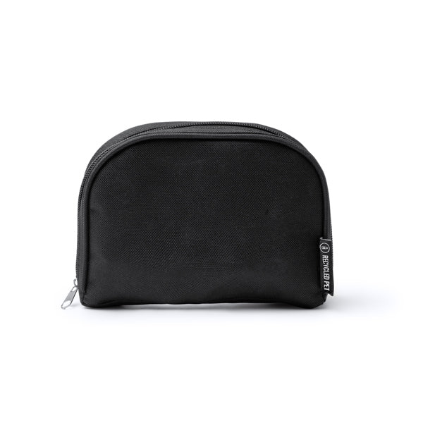 Stamina Nelson RPET travel set in black, ready for laser engraving