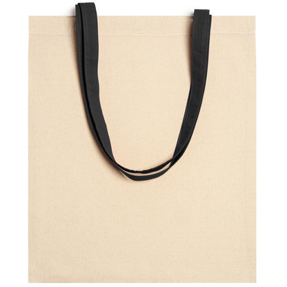 Stamina Veneto cotton tote bag in black, ready for logo printing