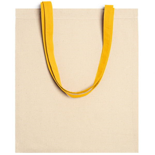 Stamina Veneto cotton tote bag in yellow, ready for logo printing
