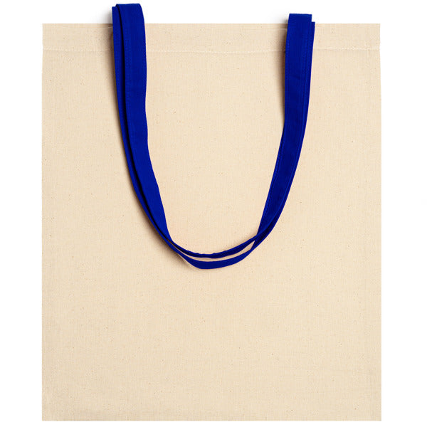 Stamina Veneto cotton tote bag in royal blue, ready for logo printing