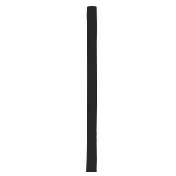Stamina Tremal polyester hat band in black, ready for logo printing