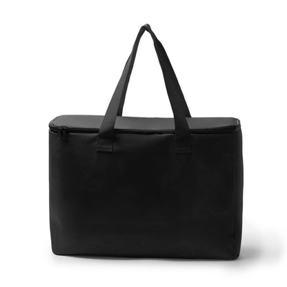 Stamina Ankor 600D RPET cooler bag in black, ready for logo printing