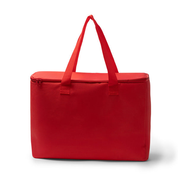 Stamina Ankor 600D RPET cooler bag in red, ready for logo printing