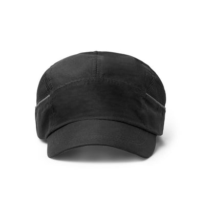 Stamina Azura microfibre cap in black, ready for logo printing