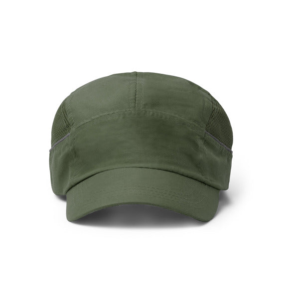 Stamina Azura microfibre cap in dark green, ready for logo printing