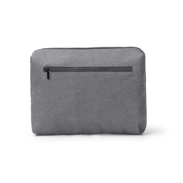 Stamina Ritmon 300D RPET and PVC laptop sleeve in grey, ready for logo printing