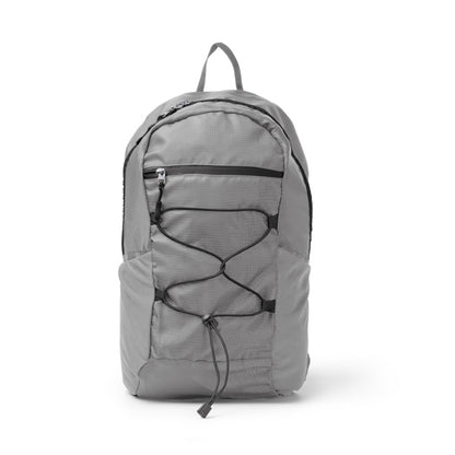 Stamina Capitan 420D RPET backpack in grey, ready for logo printing