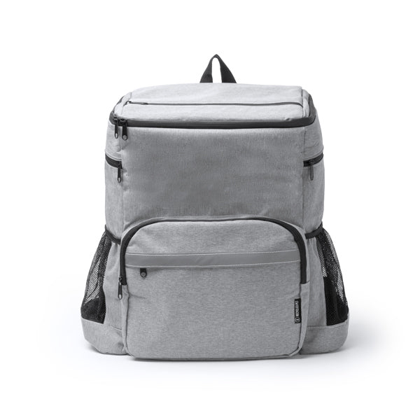 Stamina Inuvik 600D RPET backpack in heather grey, ready for logo printing