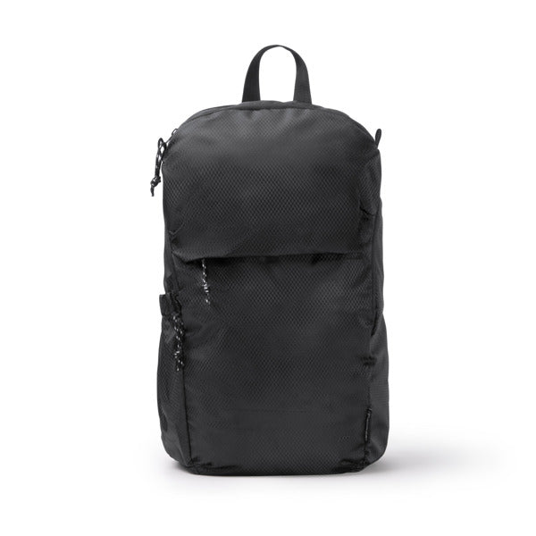 Stamina Traxler RPET backpack in black, ready for logo printing