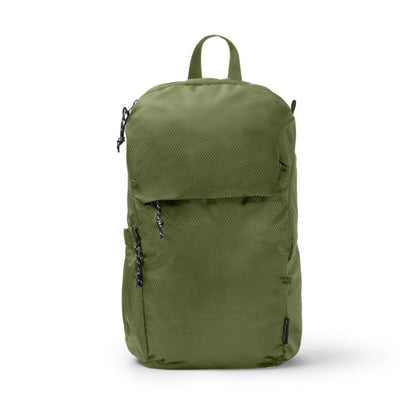Stamina Traxler RPET backpack in dark green, ready for logo printing