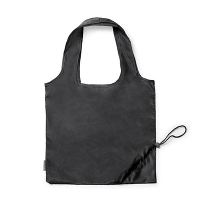 Stamina Lezox 190T RPET shopping bag in black, ready for logo printing