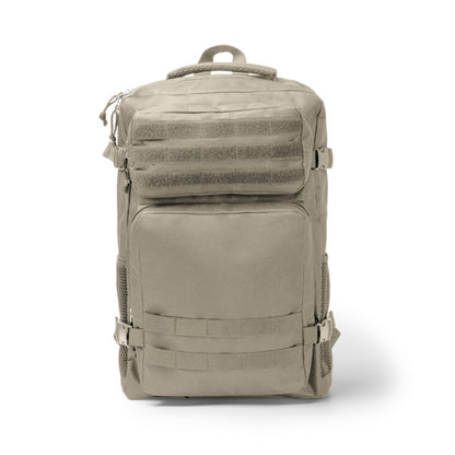 Stamina Francis 600D RPET backpack in sand, ready for logo printing