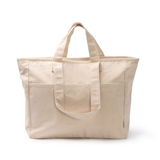 Stamina Tonga recycled cotton tote bag in beige, ready for logo printing