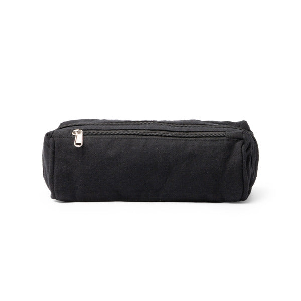 Stamina Biyur recycled cotton toiletry bag in black, ready for logo printing