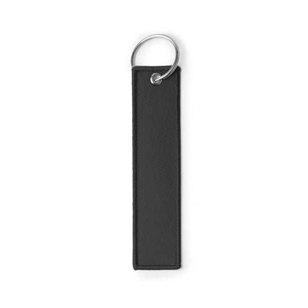 Stamina Tomcat metal and RPET keyring in black, ready for logo printing
