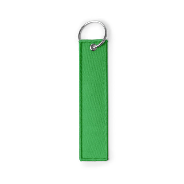 Stamina Tomcat metal and RPET keyring in fern green, ready for logo printing