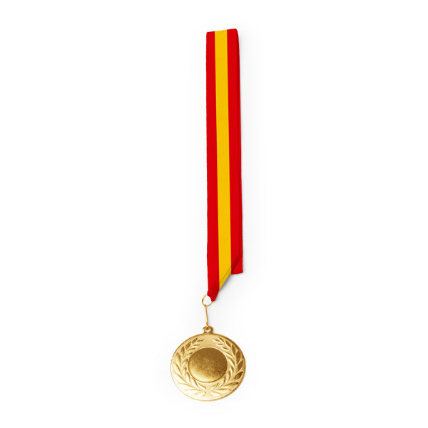 Stamina Ledeki metal medal in spain, ready for laser engraving