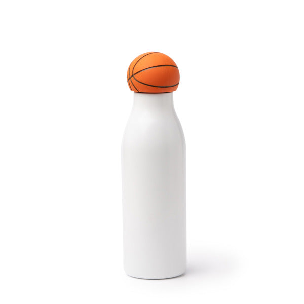 Stamina Fafik stainless steel and PP vacuum flask 550 ml in basketball, ready for laser engraving