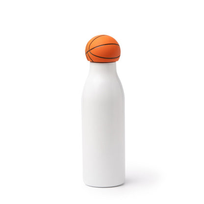 Stamina Fafik stainless steel and PP vacuum flask 550 ml in basketball, ready for laser engraving