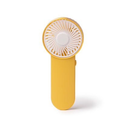 Stamina Pistol aBS hand fan in yellow, ready for logo printing