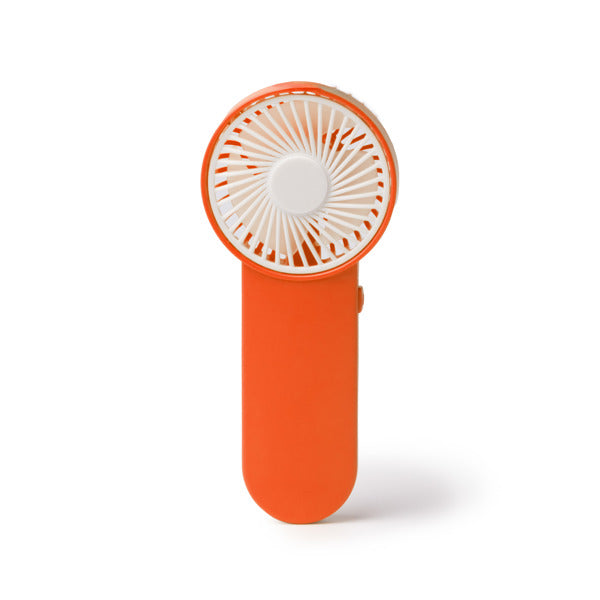 Stamina Pistol aBS hand fan in orange, ready for logo printing