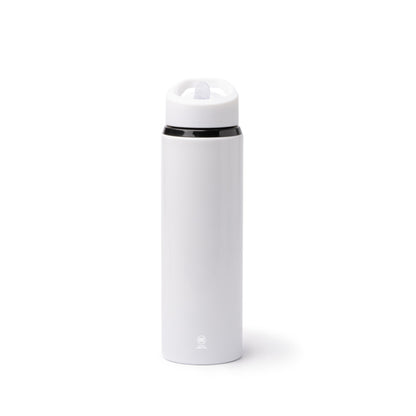 Stamina Tatlon recycled stainless steel bottle 700 ml in white, ready for laser engraving