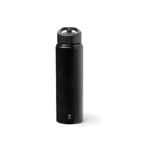 Stamina Tatlon recycled stainless steel bottle 700 ml in black, ready for laser engraving