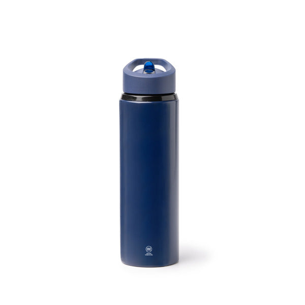 Stamina Tatlon recycled stainless steel bottle 700 ml in navy blue, ready for laser engraving