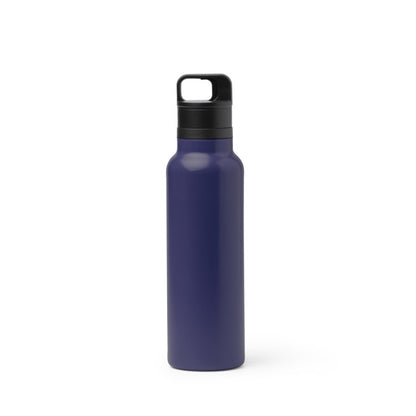 Stamina Bitman recycled stainless steel vacuum flask in navy blue, ready for laser engraving