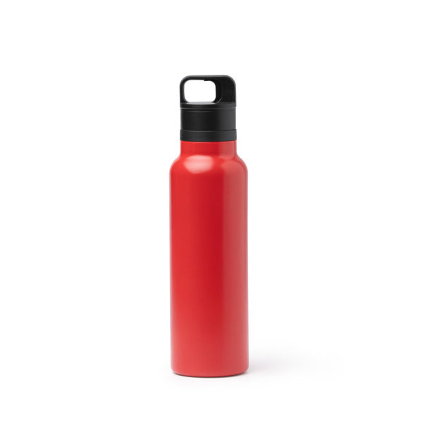 Stamina Bitman recycled stainless steel vacuum flask in red, ready for laser engraving