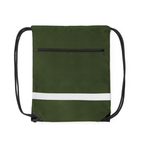 Stamina Lucio 300D RPET drawstring bag in dark green, ready for logo printing