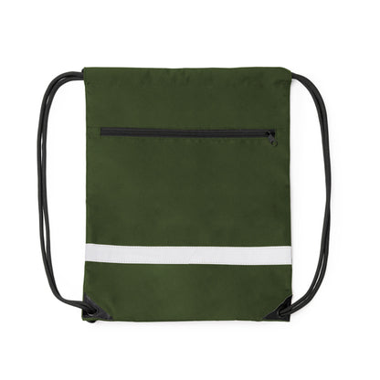 Stamina Lucio 300D RPET drawstring bag in dark green, ready for logo printing